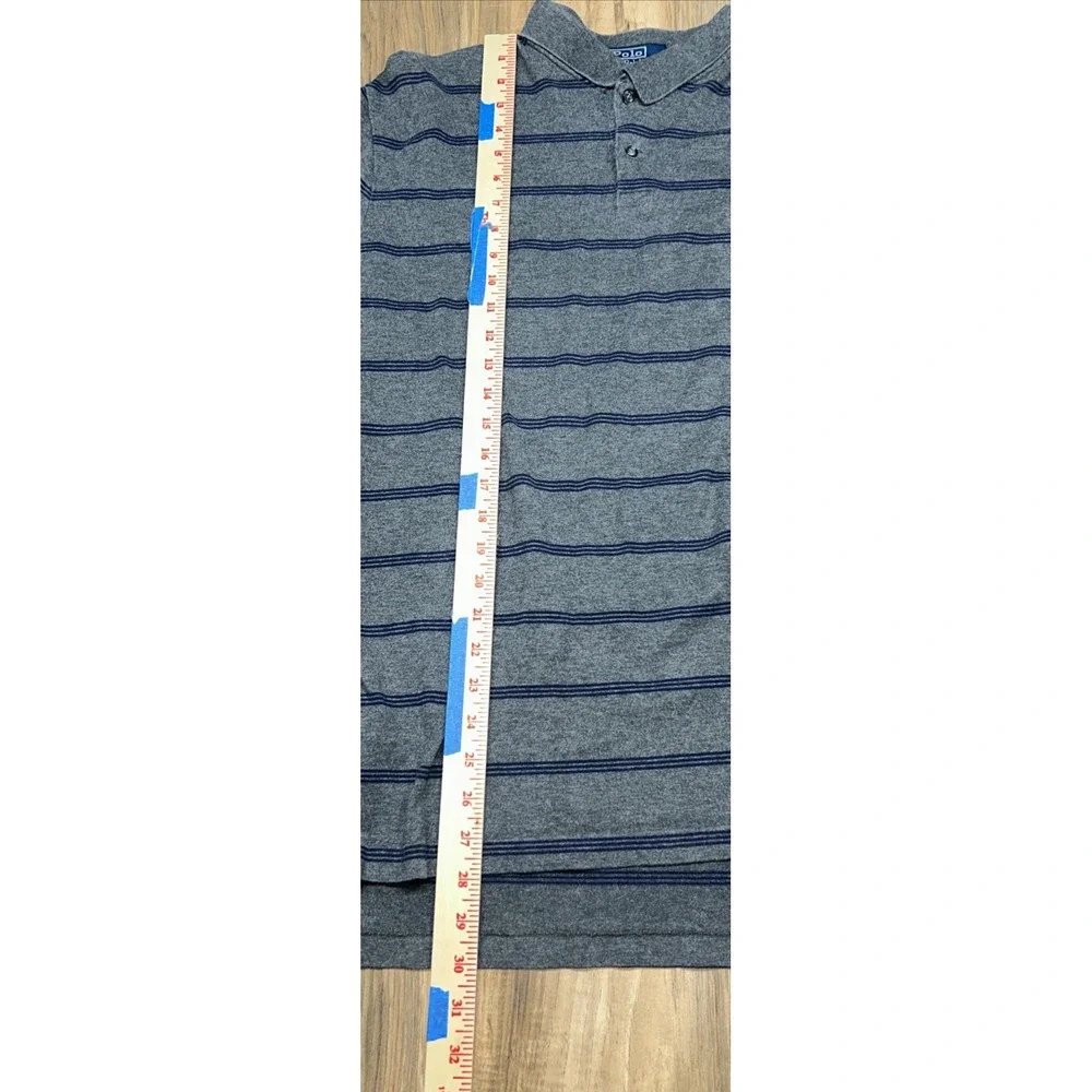 Ralph Lauren Polo Shirt Men's XL Long‎ Sleeve Rugby Prep Striped
